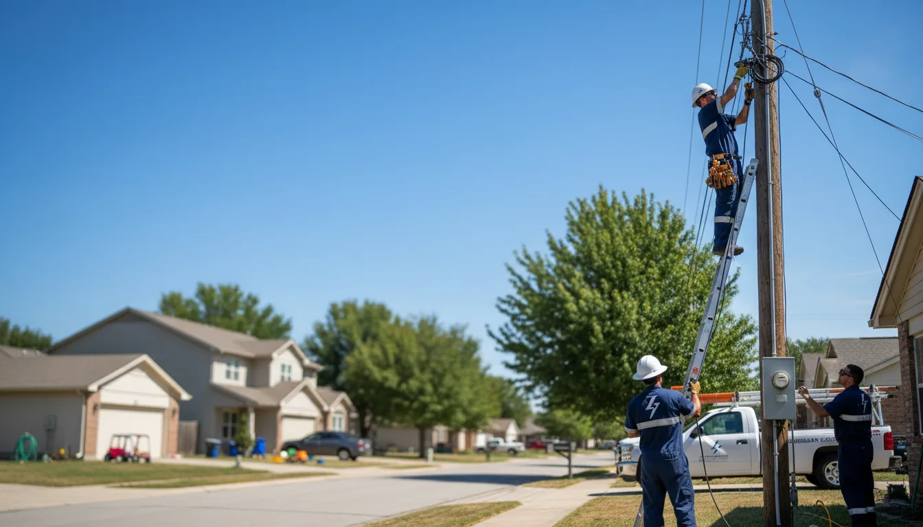 Residential electrician providing installation services in Whitsett, TX